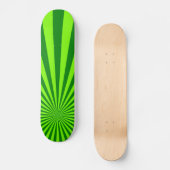 Skateboard Vert et art abstrait rayé génial de chaux (Recto)