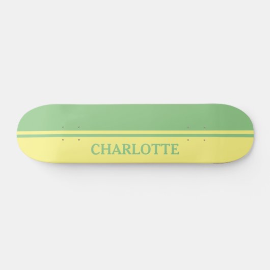 Skateboard Vert et citron (Horz)
