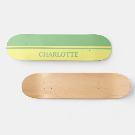 Skateboard Vert et citron (Horz)