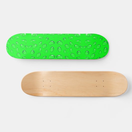 Skateboard vert lime mouillé (Horz)