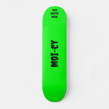Skateboard vert néon