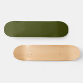 Skateboard Vert olive foncé uni (Horz)