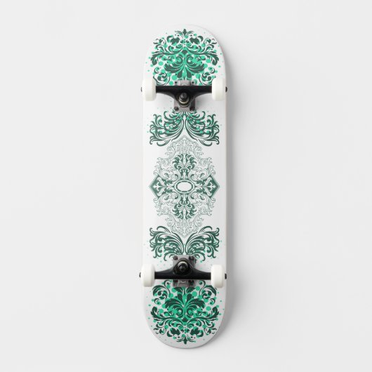 Skateboard Vert ornemental Arabesque (Recto)