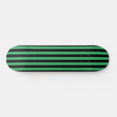 Skateboard Vertical rayé vert et noir (Horz)