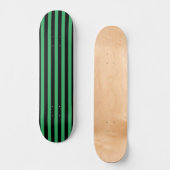 Skateboard Vertical rayé vert et noir (Recto)