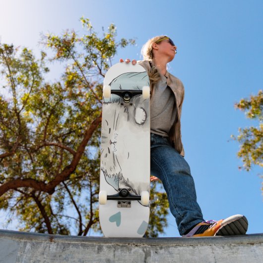 Skateboard Vibes Chubby Chat Chill (Extérieur 1)