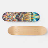 Skateboard Vibes de fête de jour (Horz)