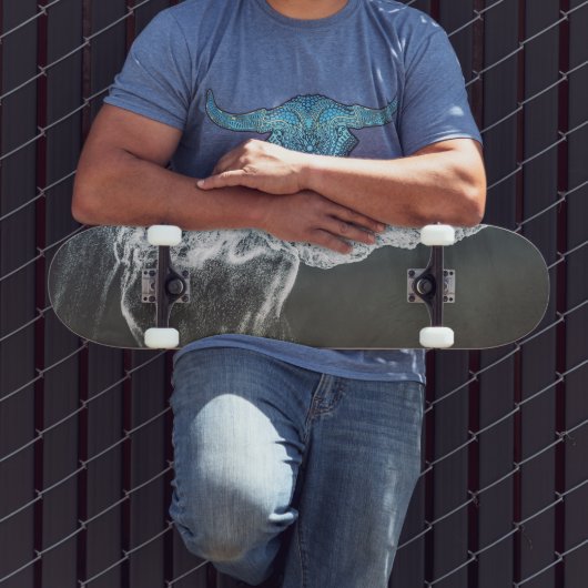 Skateboard Vibes de plage chic Abstrait (Extérieur 3)