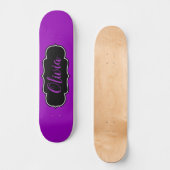 Skateboard Vibrant Gras Violet Filles Personnalisées (Recto)