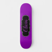 Skateboard Vibrant Gras Violet Filles Personnalisées (Recto)