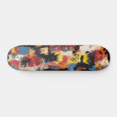 Skateboard Vibrant inspiré des graffitis avec un art abstrait (Horz)
