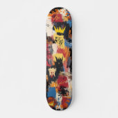 Skateboard Vibrant inspiré des graffitis avec un art abstrait (Devant)
