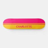 Skateboard Vibrant orange et rose chaud (Horz)