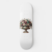 Skateboard Victorian Bavaria Floral Vase (Recto)