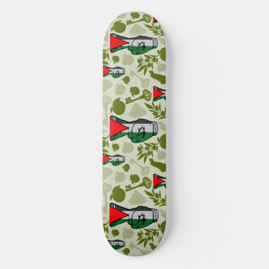 Skateboard Victory Sign Hand Resistance Red Triangle Symbol (Recto)