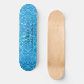 Skateboard Vie d'eau Bleu Nature moderne Expressions (Recto)