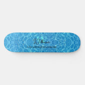 Skateboard Vie d'eau Bleu Nature moderne Expressions (Horz)