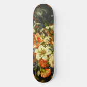 Skateboard Vie morte avec fleurs et fruits (Recto)