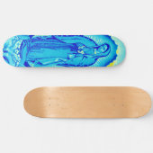 Skateboard Vierge Marie Patinage Bleu Deck (Horz)