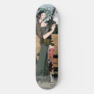 Skateboard Vietnamese woman