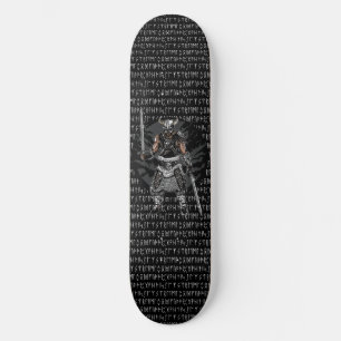 Skateboard Viking Runes Warrior Swords