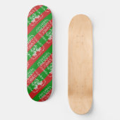 Skateboard Vilain pull motif sonnettes Joyeux fils Xmas (Recto)