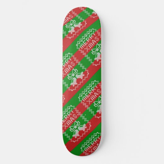 Skateboard Vilain pull motif sonnettes Joyeux fils Xmas (Recto)