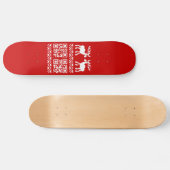Skateboard Vilain Sweater QR Code Bonne année! (Horz)