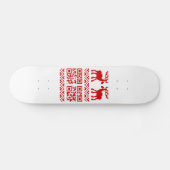 Skateboard Vilain Sweater QR Code Bonne année! (Horz)