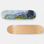 Skateboard Vincent Van Gogh - Champ de blé avec cyprès (Horz)
