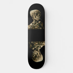 Skateboard Vincent van Gogh - Crâne avec cigarette allumée
