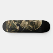 Skateboard Vincent van Gogh - Crâne avec cigarette brûlante (Horz)