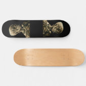 Skateboard Vincent van Gogh - Crâne avec cigarette brûlante (Horz)