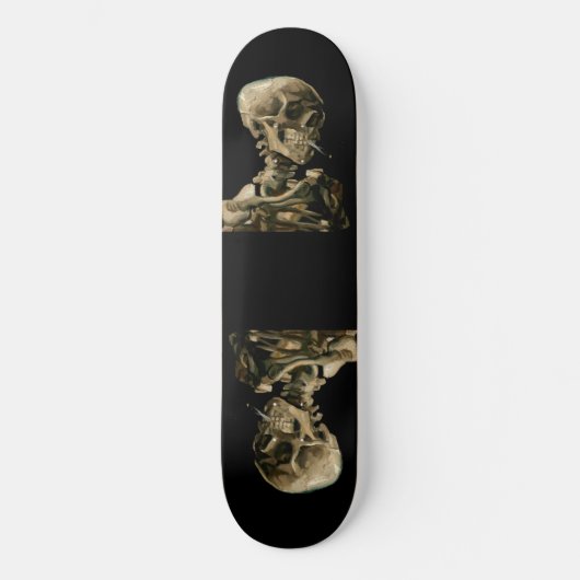 Skateboard Vincent van Gogh - Crâne avec cigarette brûlante (Recto)