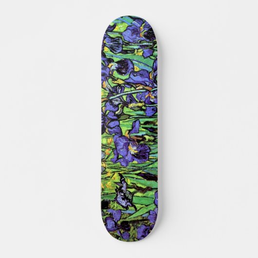 Skateboard Vincent Van Gogh Irises - Amoureux des fleurs (Devant)