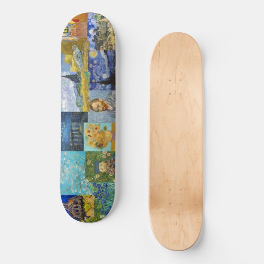 Skateboard Vincent Van Gogh - Masterpieces Patchwork (Recto)