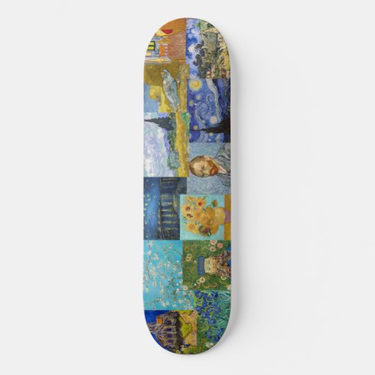 Skateboard Vincent Van Gogh - Masterpieces Patchwork (Recto)