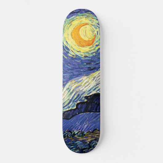 Skateboard Vincent Van Gogh Nuit étoilée (Recto)