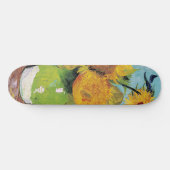 Skateboard Vincent Van Gogh - Trois tournesols dans un vase (Horz)