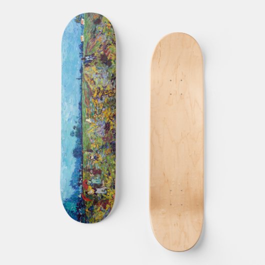 Skateboard Vincent van Gogh - Vignoble vert (Recto)