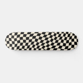 Skateboard Vintage Checkerboard Black and White (Horz)