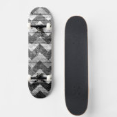 Skateboard Vintage Chevron Wood Abstrait (Devant)