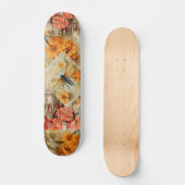 Skateboard Vintage Decoupage Inspirer Floral Dragonfly (Recto)