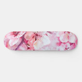 Skateboard Vintage Fleur Pétale Rose Douce (Horz)