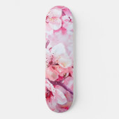 Skateboard Vintage Fleur Pétale Rose Douce (Recto)