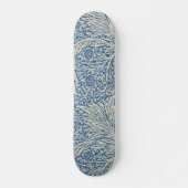 SKATEBOARD VINTAGE FLORAL BLEU (Devant)