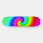 Skateboard Vintage Hippie Boho Tie Dye Psychedelic Twirl (Horz)