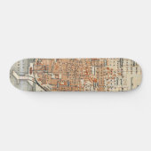 Skateboard Vintage Map of Catania Italy (Horz)