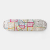 Skateboard Vintage Map of Downtown Baltimore (1860) (Horz)