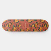 Skateboard Vintage Marigold Calendula Motif Floral (Horz)